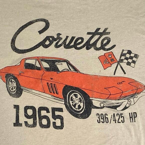 Corvette Graphic T-shirt Womens 2X GM 1965 Retro Americana Motorsports Nostalgic - Picture 2 of 7